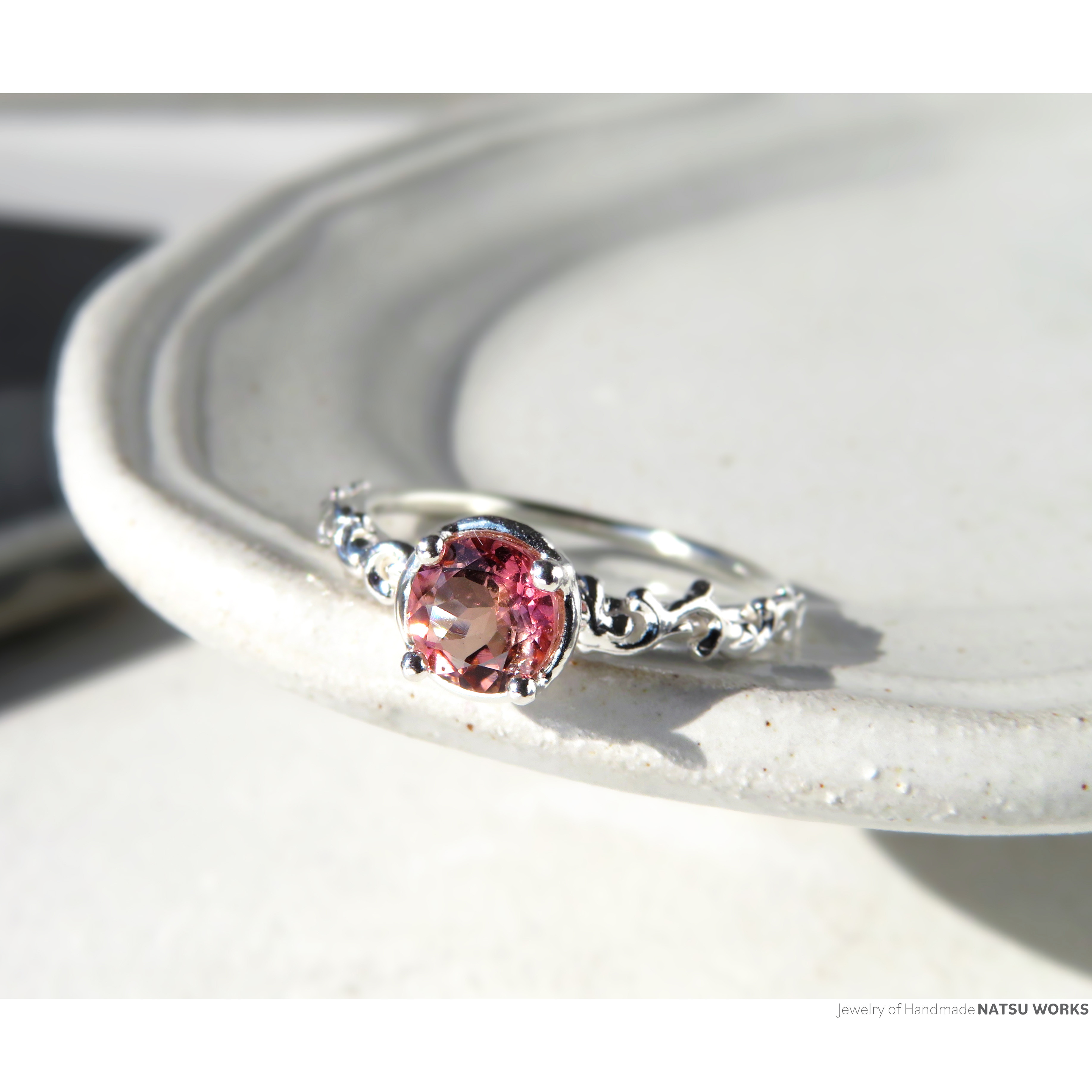 ピンク トルマリン リング / Gem and Botanical Pink Tourmaline Ring 214
