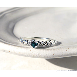 ブルー トルマリン リング / Blue Green Tourmaline Ring 219 指輪