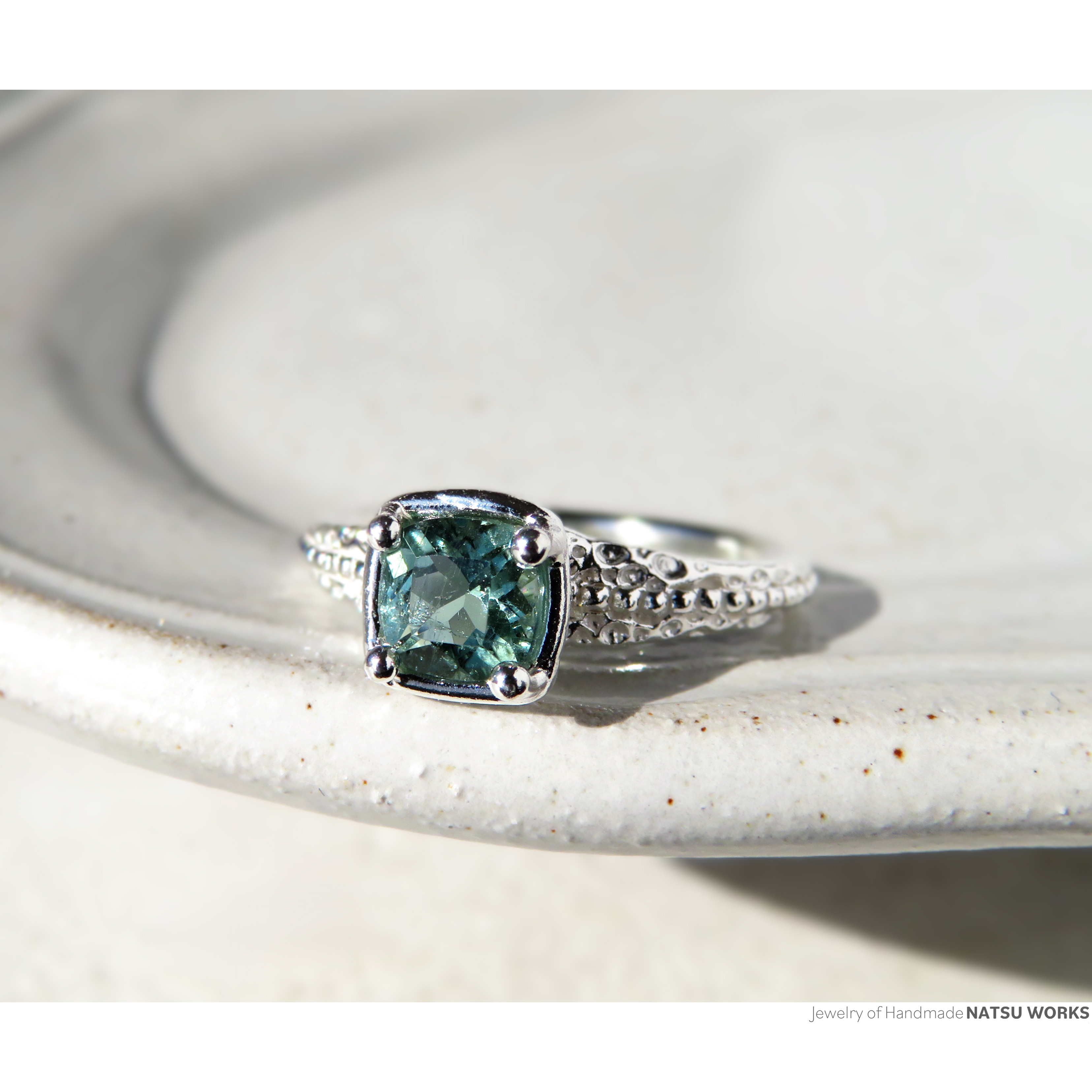 ブルーグリーン トルマリン リング / Blue Green Tourmaline Ring 221