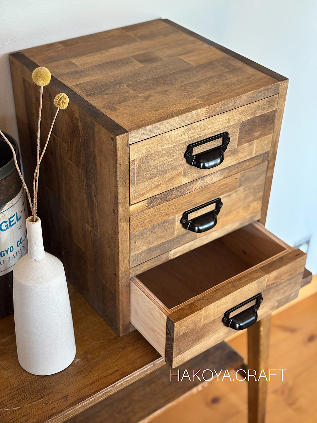 【新作】124.Desk Top Chest 3段チェスト　引き出し　書類入れ　キャビネット　収納