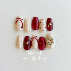 ネイルチップ サイズオーダー 韓国 ポップ ぷっくり レトロ おっぱい