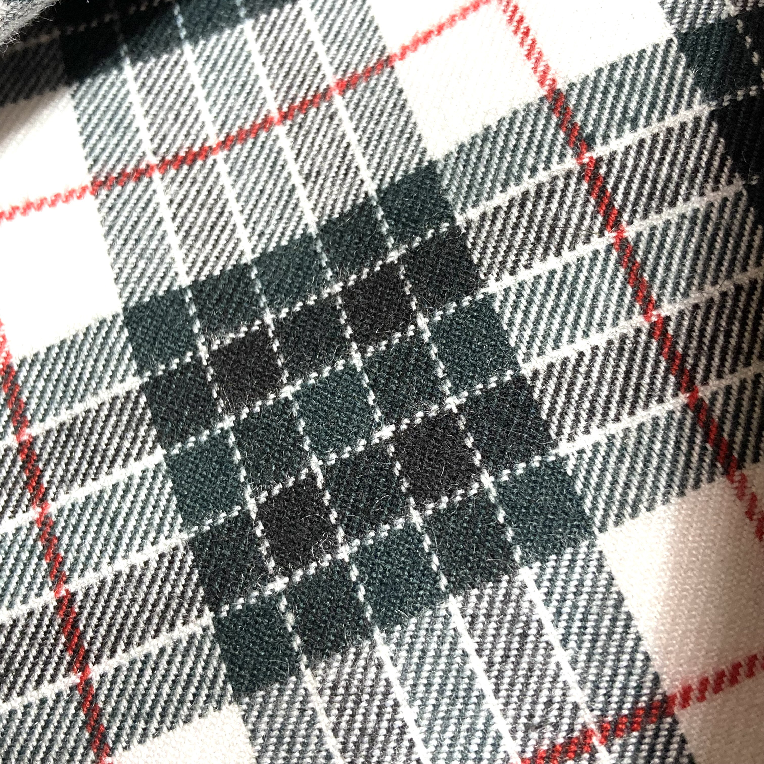 グリーンのタータンチェック＊ギャザースカート＊裏地付きby花織［Y2550］