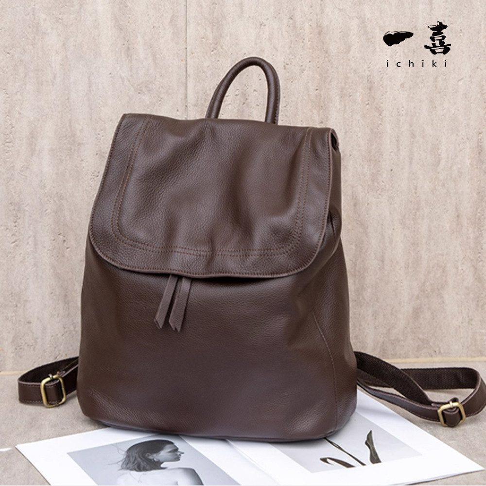 本革 3WAY リュック｜軽量 大容量 通勤・通学 レザー レディース  MD33棕