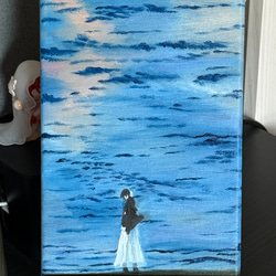 牡鹿」 手描き 油絵 風景画 原画 絵画 詩落 通販 17074240｜Creema