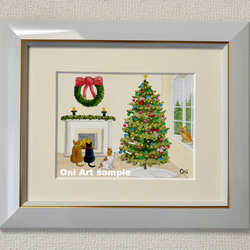 小さな花壇02」アクリル画 原画 風景画 額縁付 SMサイズ 絵画 Oni 通販