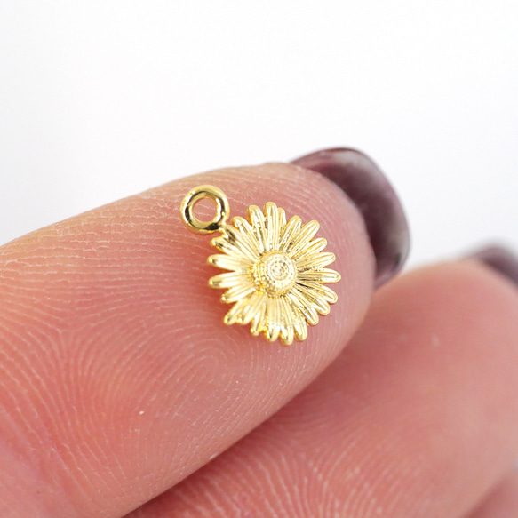 ejp941 [2 件裝] 精緻 3D 向日葵吊墜，不含鎳 第3張的照片