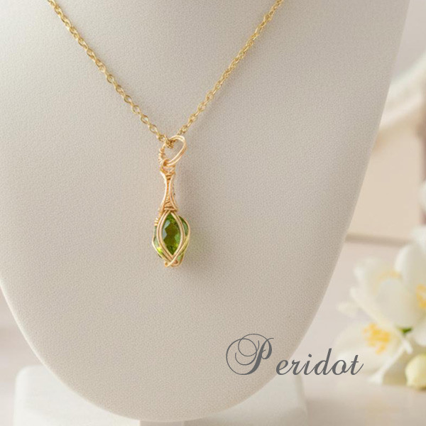 ペリドット ペンダント 14kgf＊