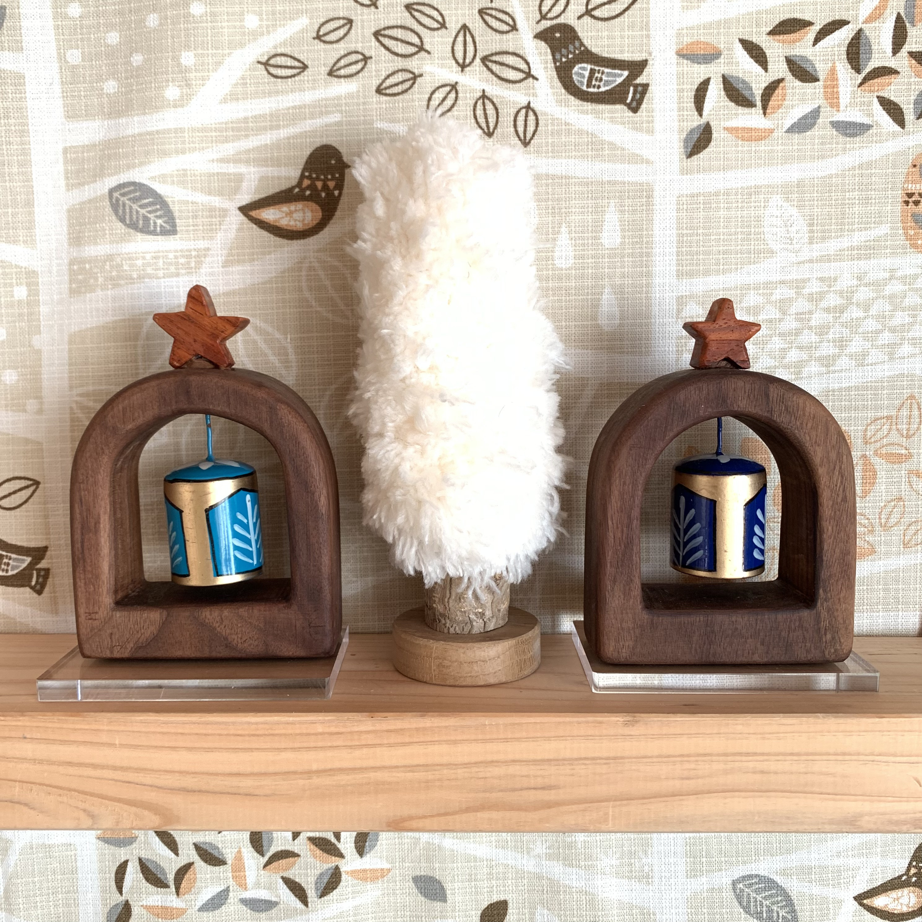 星の音(ほしのね) 木彫　ベル　扉　大人　シック