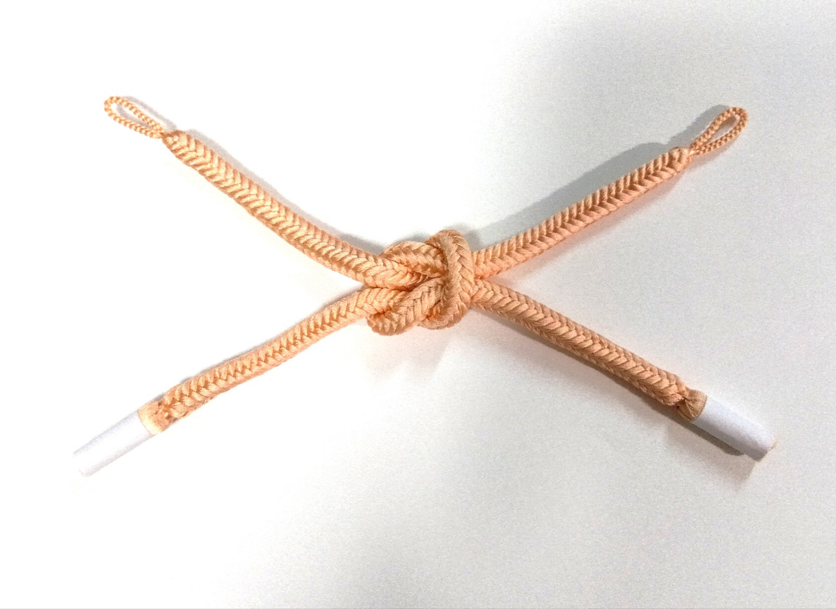 奈良組 洗朱(淡オレンジ) 婦人用羽織紐