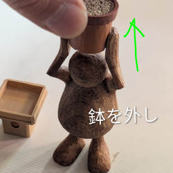 鏡餅と鉢持ちムーセット 2枚目の画像