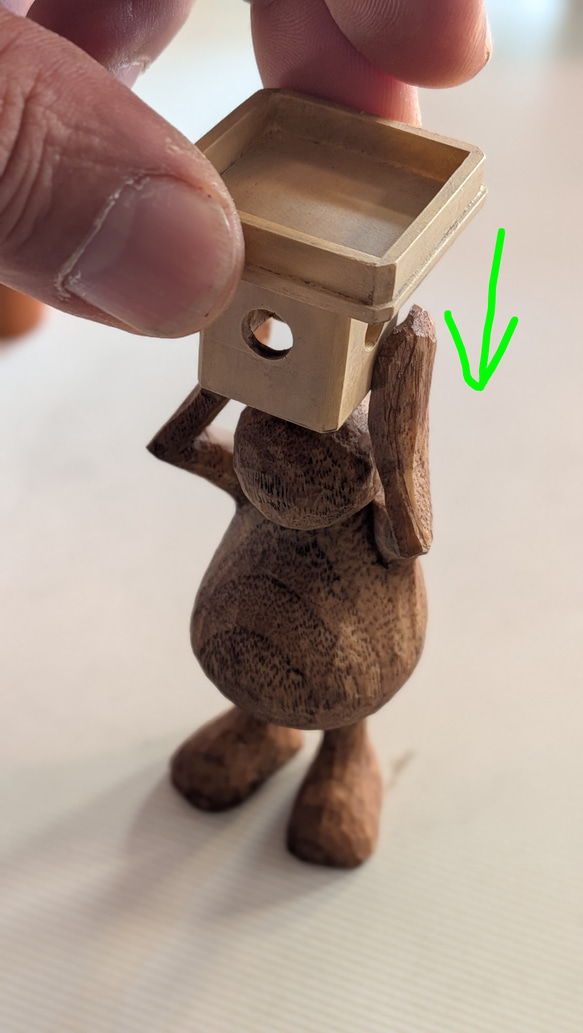 鏡餅と鉢持ちムーセット 3枚目の画像