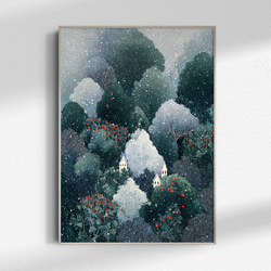 油彩画SHOP ART 油彩画 冬の森 5枚組 北欧 モダン インテリア 油彩画SHOP ART 油彩画 冬の森 5枚組 北欧 モダン インテリア - メルカリ