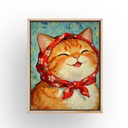 絵画 | イラストポスター 74 ☆ 【ソファーで寝ている猫】 絵画 アカザ