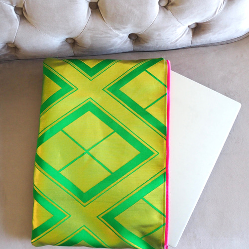 一点物】着物帯リメイク PCケース タブレットケース クラッチバッグ 帯