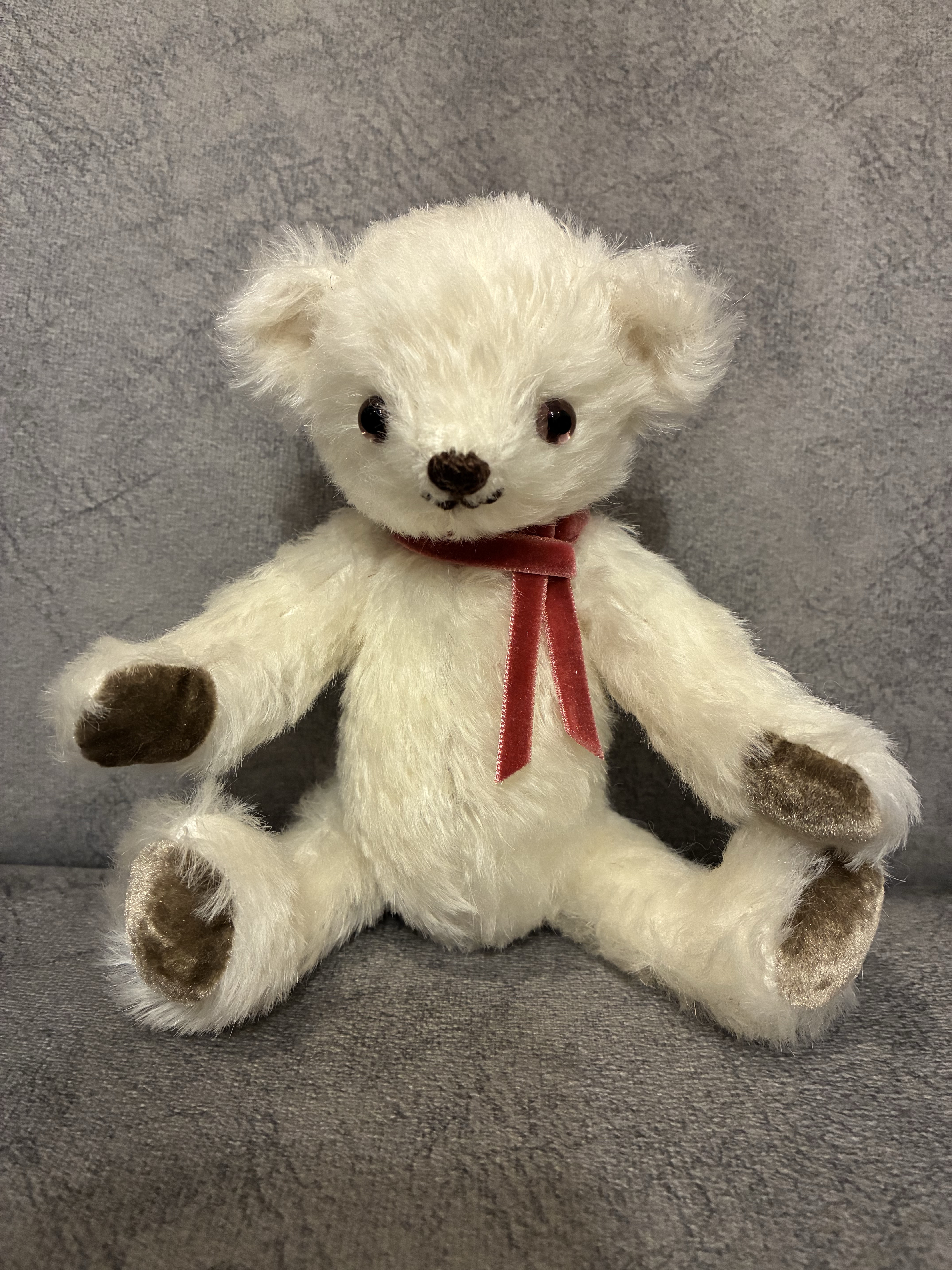 ベルベットリボンのテディベア　　〜18cm〜