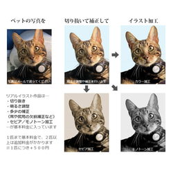 送料無料｜オーダーメイド スマートキーケース-ペットの写真で作る オリジナル キーケース 猫 犬 リアルイラスト 4枚目の画像