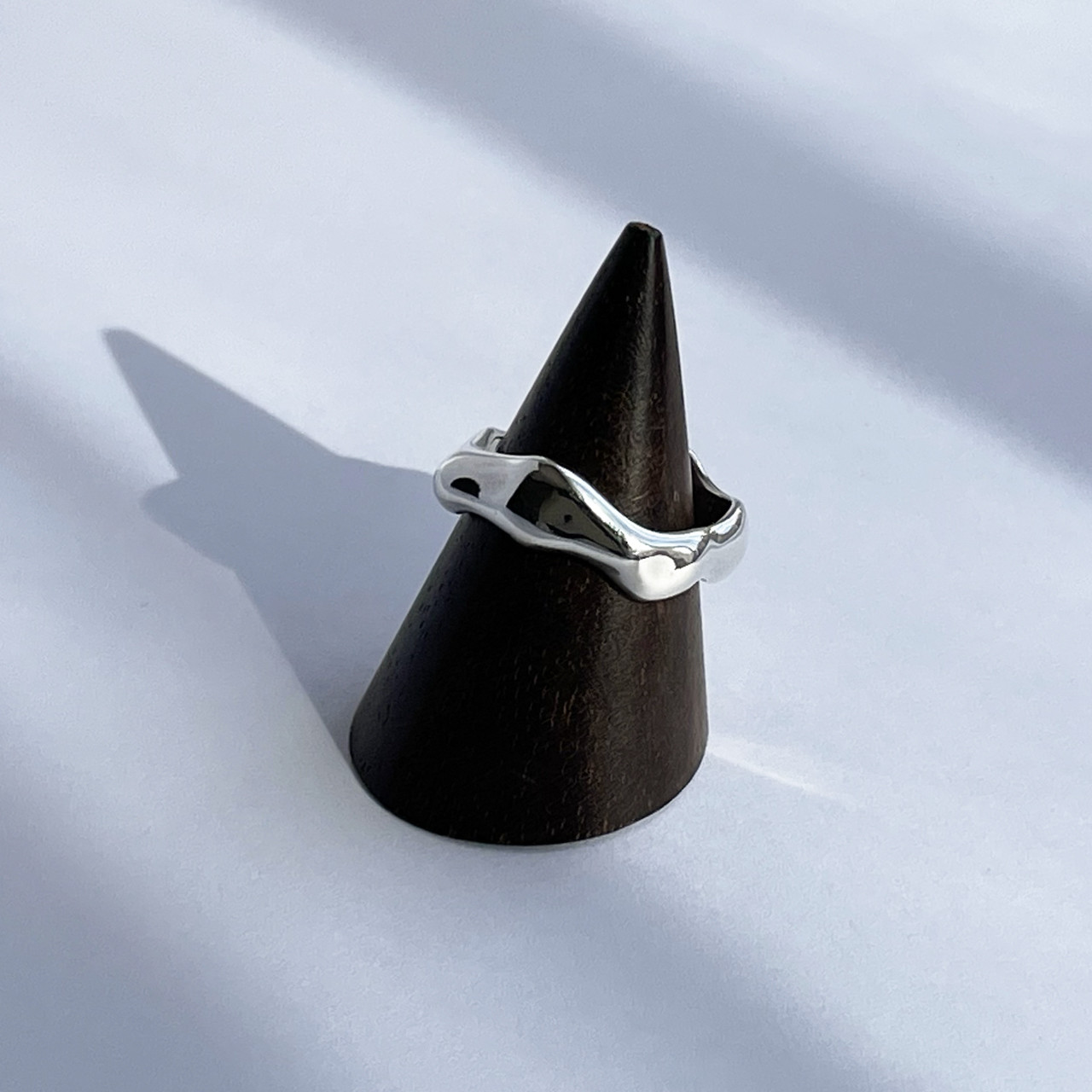 なめらかな曲面のリング　シルバー925　11号 / 15号　スターリングシルバー　シリーズE