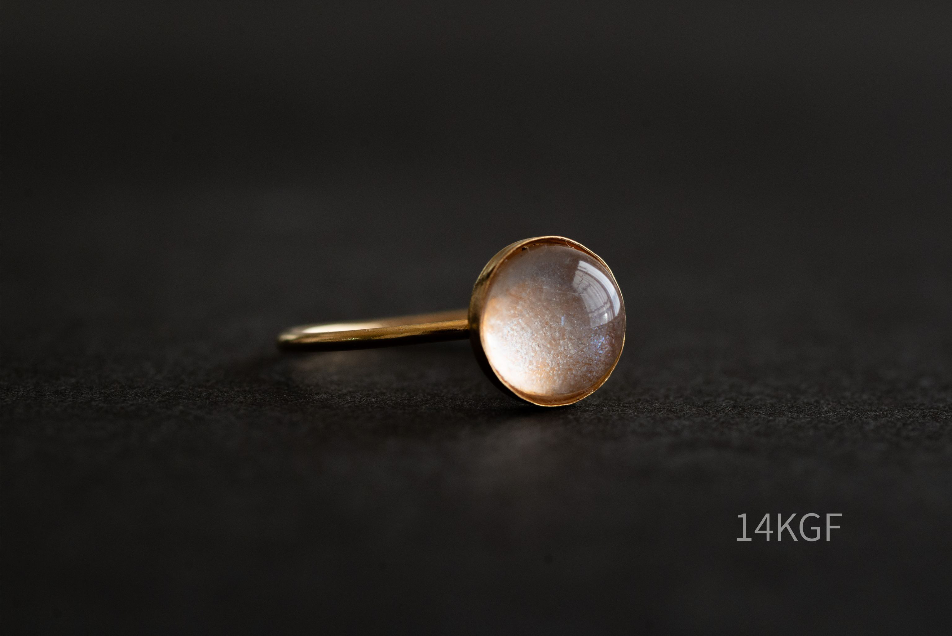 ＜14kgf ＞ペットメモリアルジュエリー　記憶のリング　被毛　カボションリング