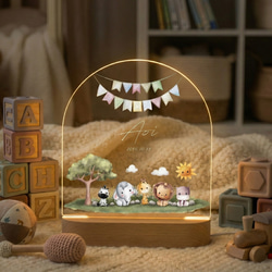 名入れライト どうぶつ 出産祝い 赤ちゃん 授乳ライト 間接照明 クリスマス 3枚目の画像