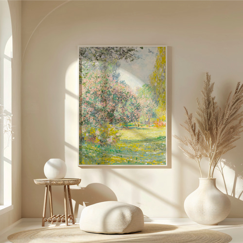 モネ アートポスター 風景画 緑 アンティーク 北欧インテリア 絵画
