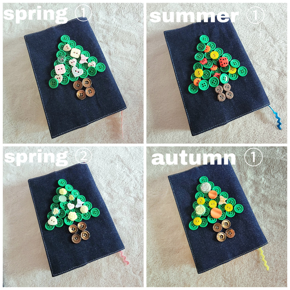 四季牛仔布書籍封面（平裝本尺寸），內含原創短篇小說 第12張的照片