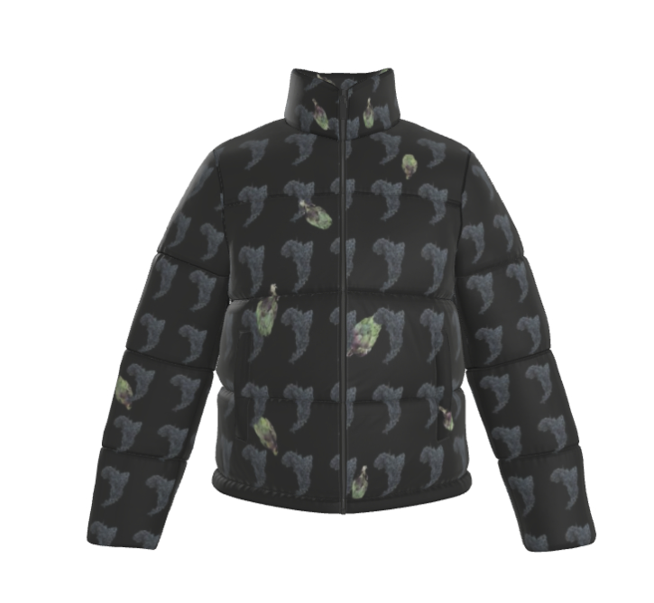 黒ブドウとアーティチョーク　メンズカスタムパファージャケット