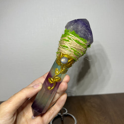 シルバーオブシディアン九尾の狐 彫刻置物 その他置物 Kaya Studio