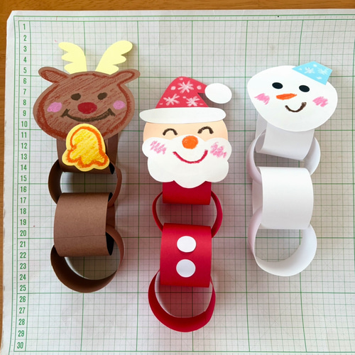 サンタクロース トナカイ 雪だるま 輪飾り クリスマス 冬 保育園