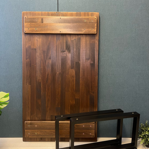 送料無料】 ローテーブル 長方形 120cm 70cm パイン こげ茶 アイアン