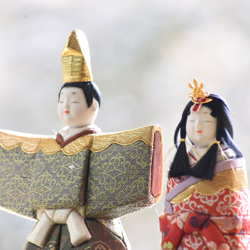 雛人形【延喜雛】 プラチナ 木目込み人形 ひな人形・雛飾り 有松人形