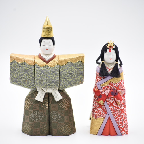 雛人形【延喜雛】 プラチナ 木目込み人形 ひな人形・雛飾り 有松人形