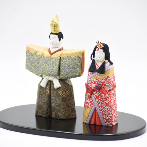 雛人形【延喜雛】 プラチナ 木目込み人形 ひな人形・雛飾り 有松人形