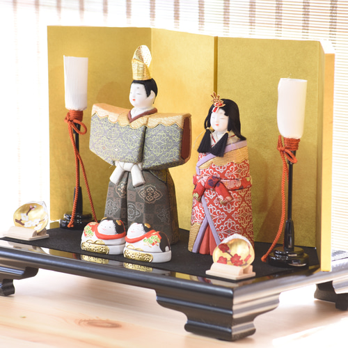 雛人形【延喜雛】 プラチナ 木目込み人形 ひな人形・雛飾り 有松人形