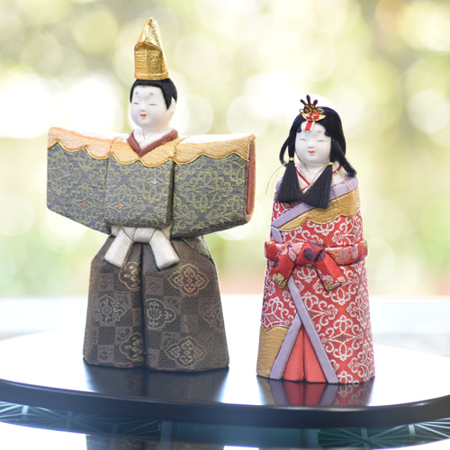 雛人形【延喜雛】 プラチナ 木目込み人形 ひな人形・雛飾り 有松人形