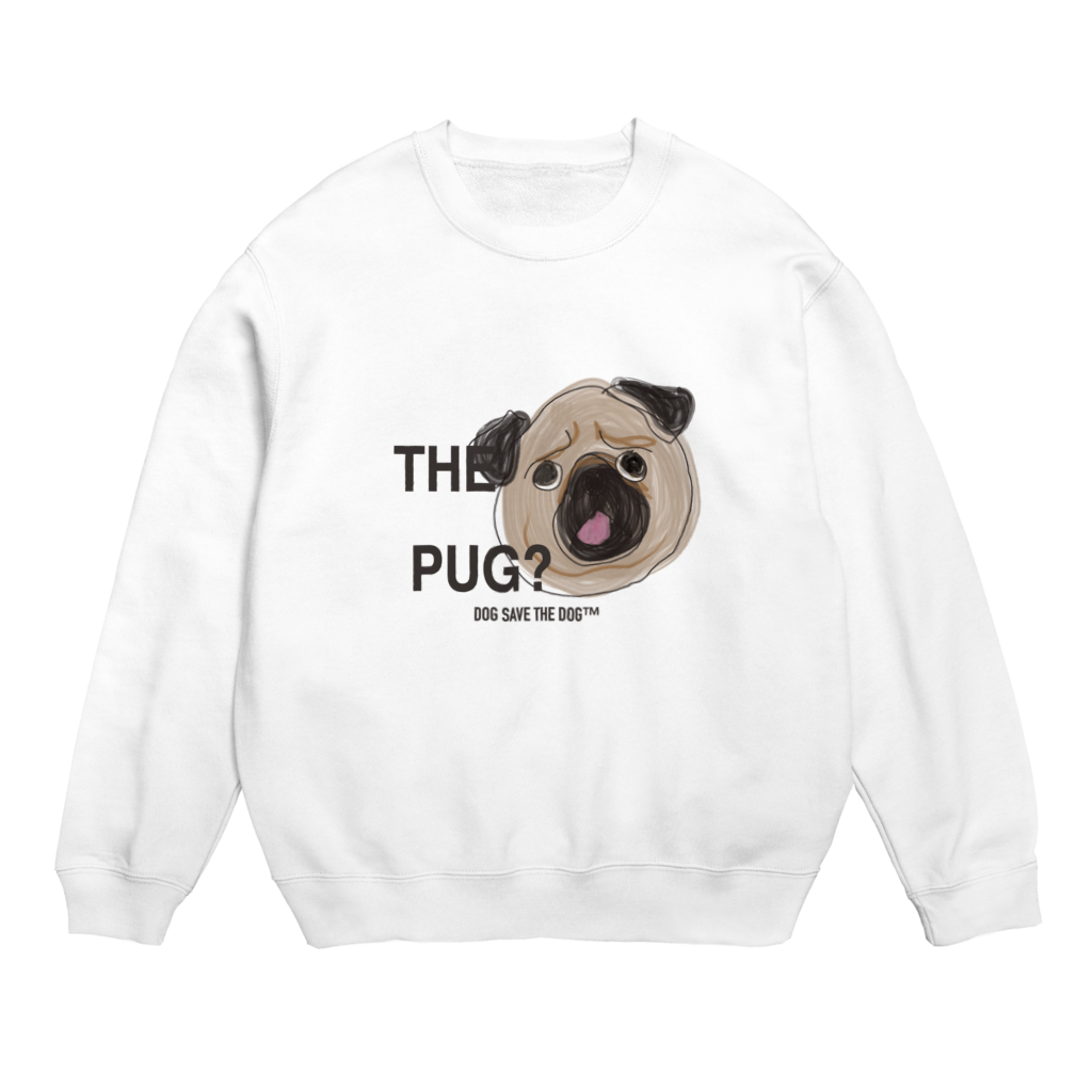 \名入れ可/ スウェット【パグ】　ペット　犬　チャリティ　お名前　オーダー　うちの子　トレーナー　猫