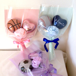 大人かわいいバルーンギフト【文字入れ無料】ピンクxゴールド アート