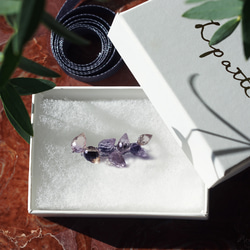 紫黃晶製成的薰衣草花胸針 ~ 薰衣草（Kun'isou） 第3張的照片