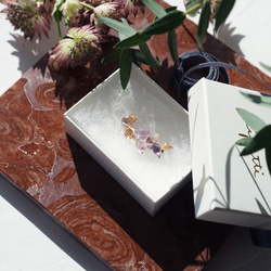 紫黃晶製成的薰衣草花胸針 ~ 薰衣草（Kun'isou） 第4張的照片
