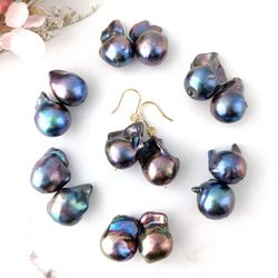 選べる】晴れ渡る空 プルームアゲート 耳飾り ピアス（フック