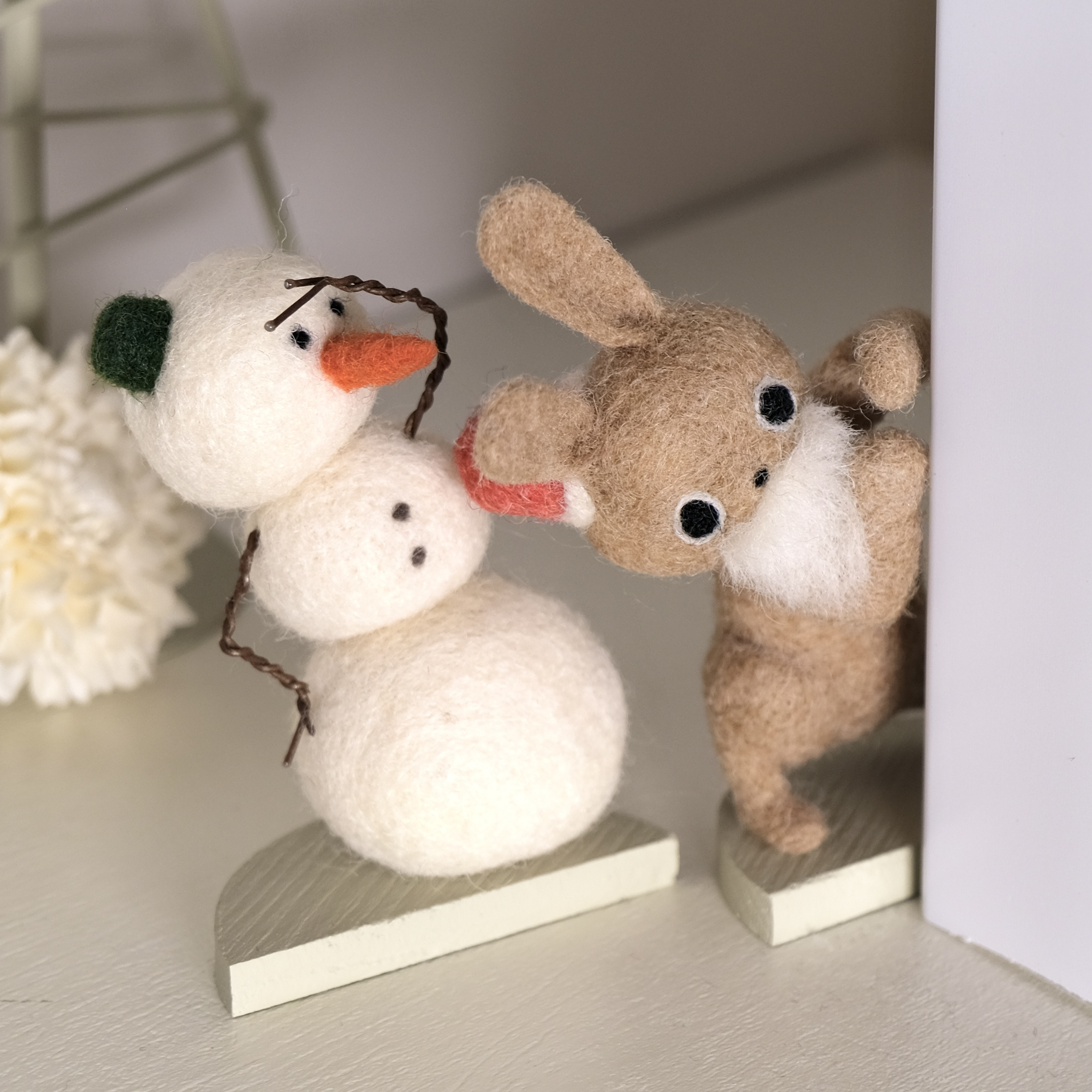 メリークリスマスな住人たち【羊毛フェルト】