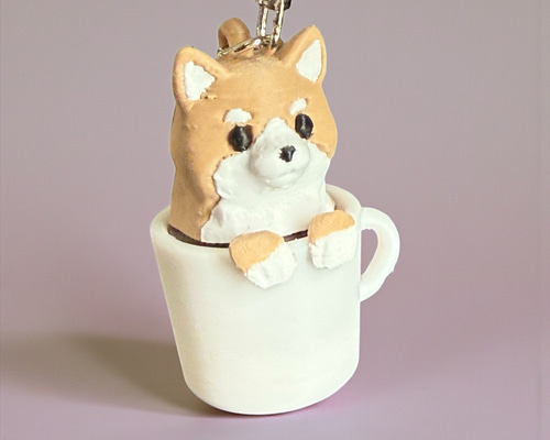 柴犬 クリッカー キーホルダー フィジェット カチカチ音 癒し ストレス