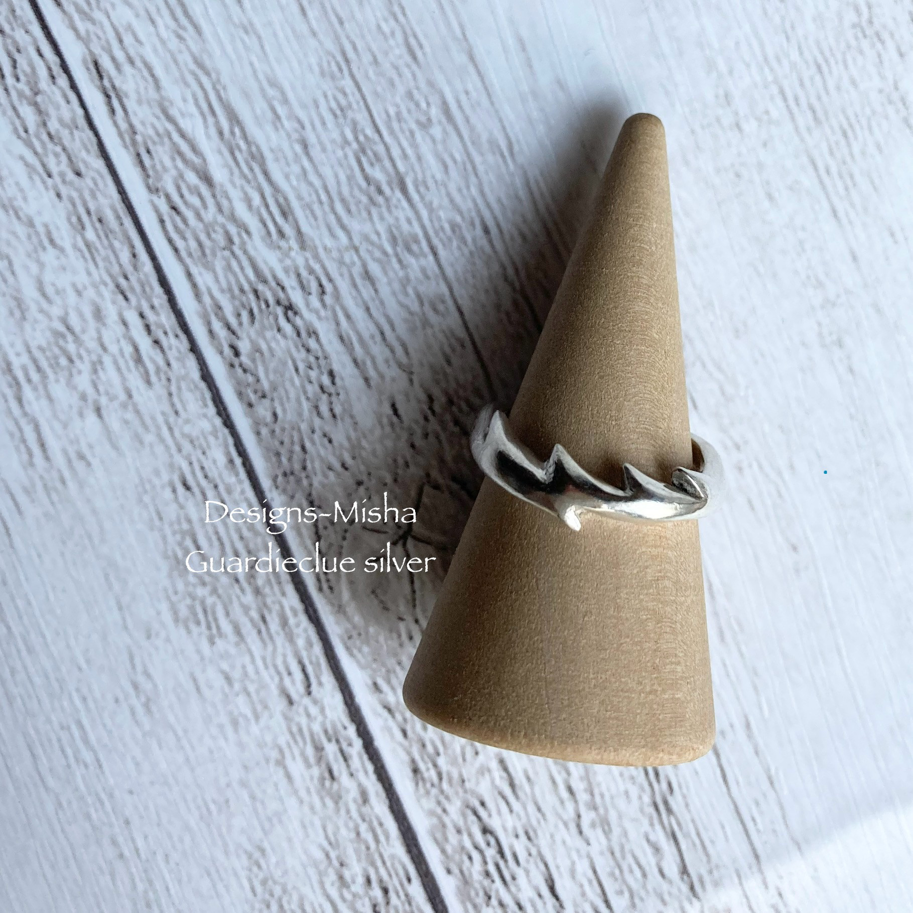 クワガタモチーフのシルバーリング12号(Pure silver)