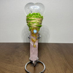 シルバーオブシディアン九尾の狐 彫刻置物 その他置物 Kaya Studio