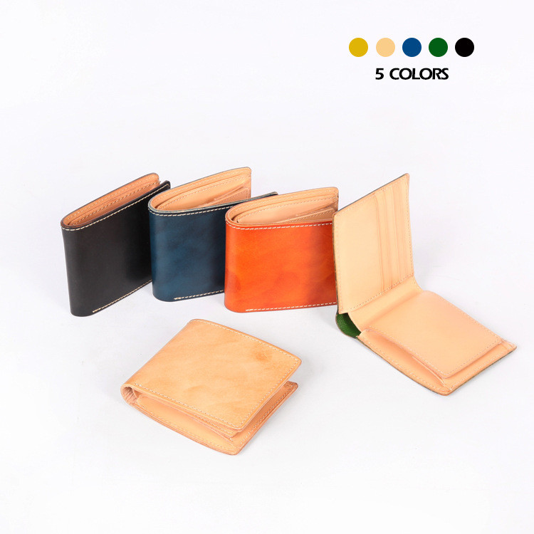 手作り本革ミニ財布｜植鞣牛革｜耐久性抜群・経年変化を楽しむ