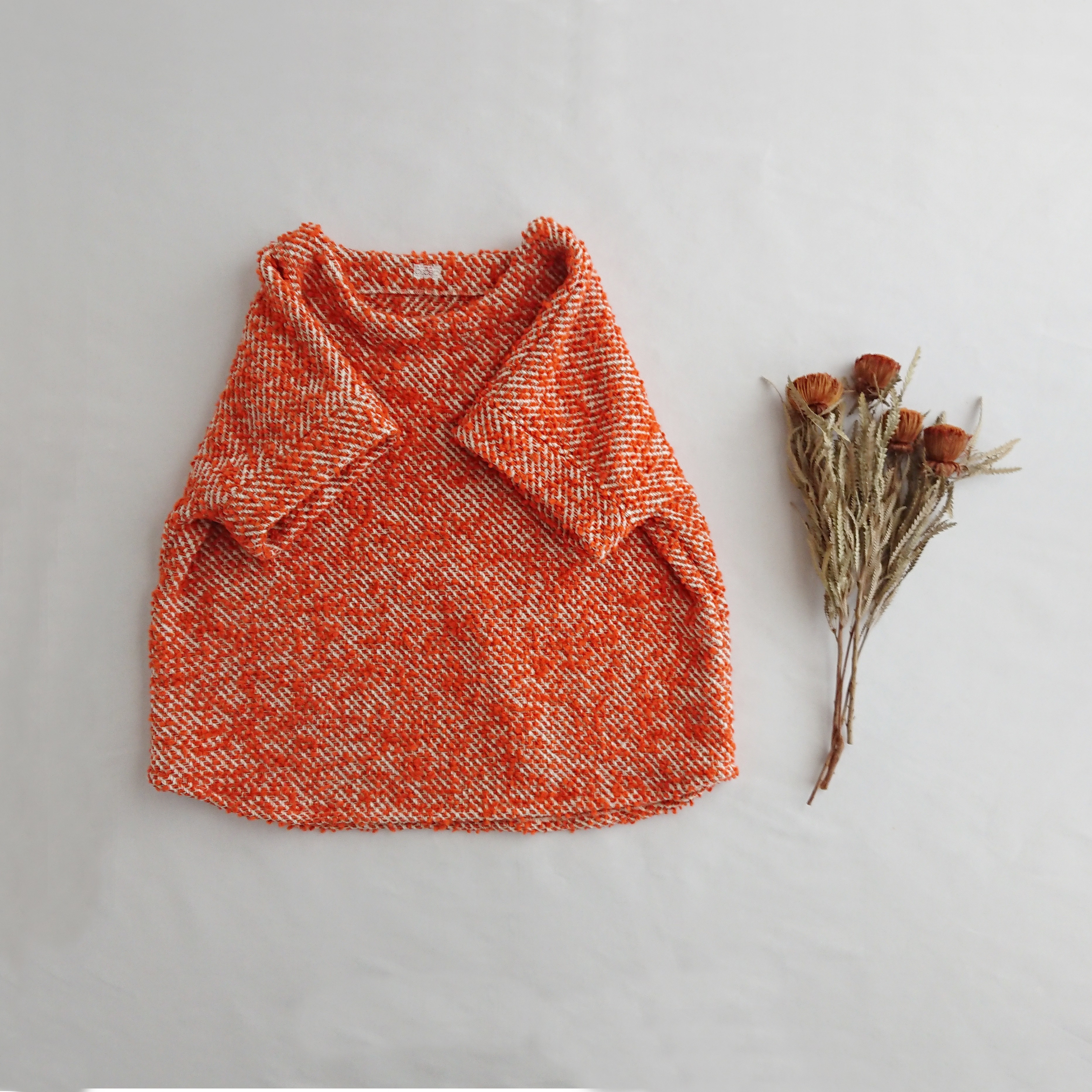 イタリア製生地 ドルマンプルオーバー　Orange