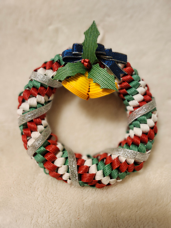 クリスマスリース クラフトバンド リース chou-pepin 通販 20151529