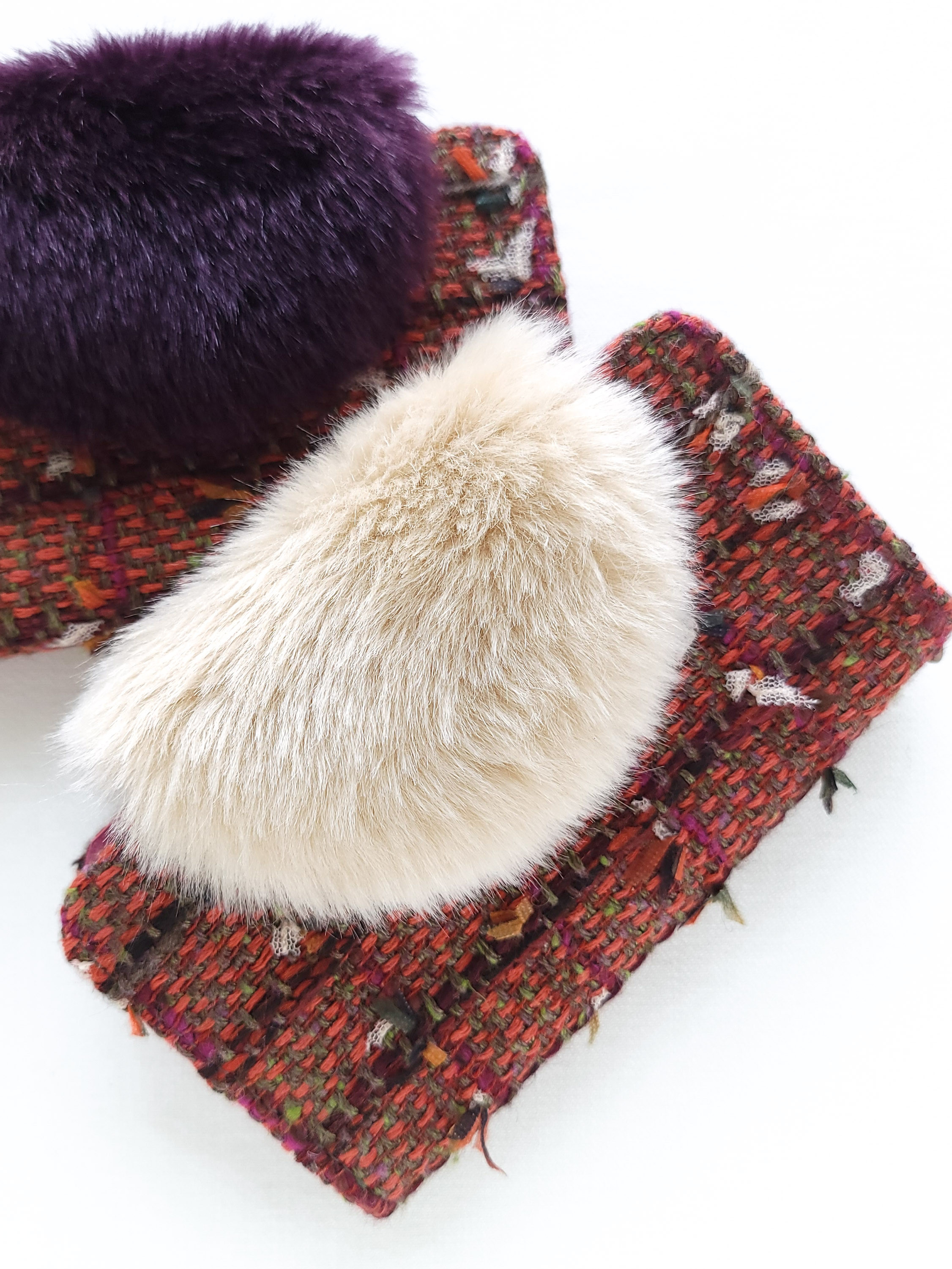 ◽️■▫️ フワモコ ファー 手帳型スマホケース