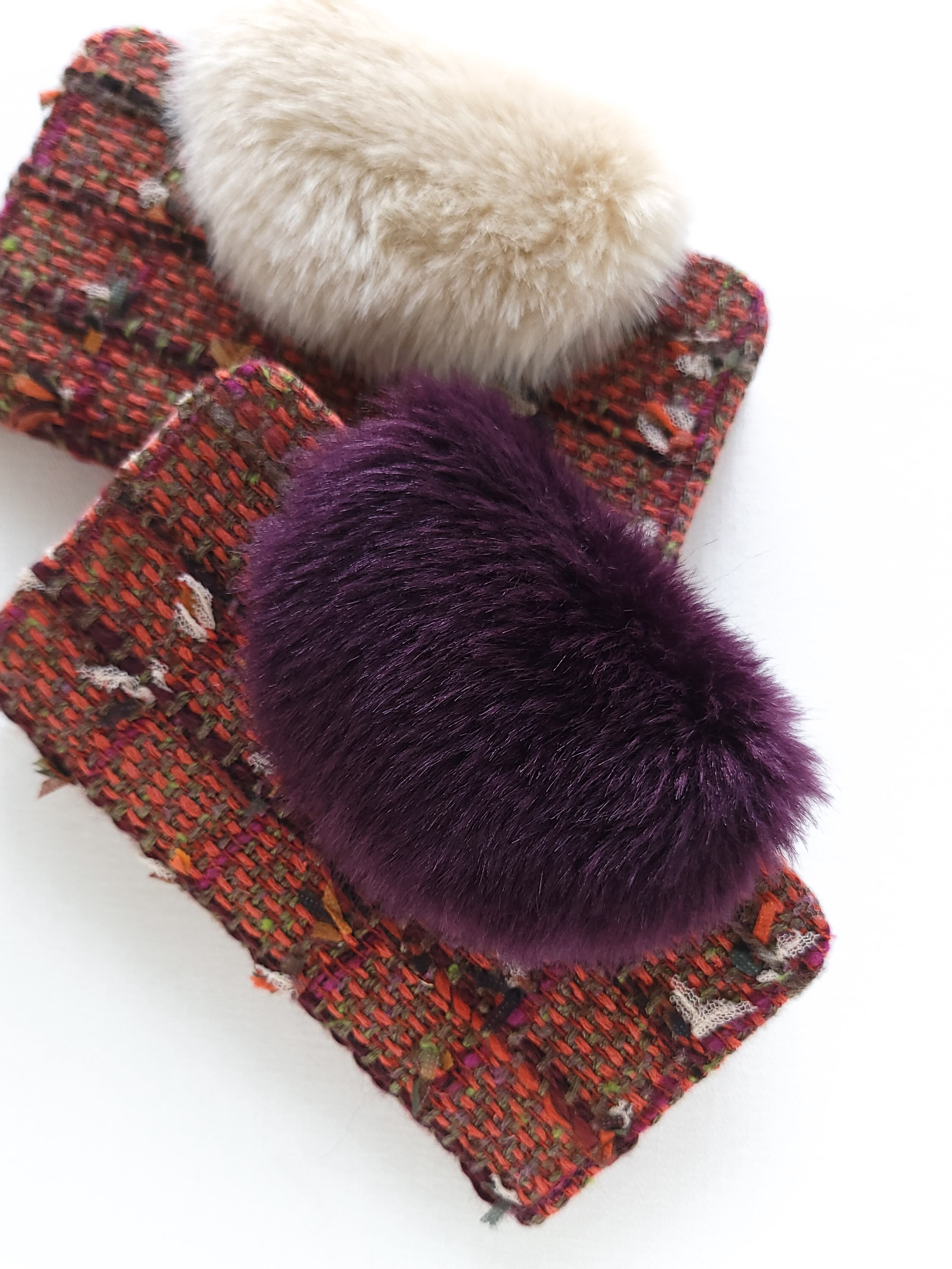 ◽️■▫️ フワモコ ファー 手帳型スマホケース