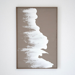 whisper white】 50×60cm 白い絵 ホワイトアート ホワイトインテリア