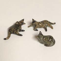 猫の箸置き三態（サビ猫/nobi,goro,hako） 猫グッズ 猫雑貨 サビ猫 箸